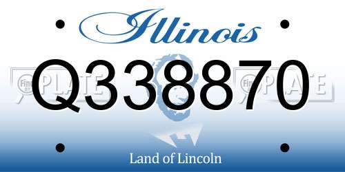 Q338870 Illinois License Plate