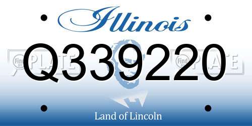 Q339220 Illinois License Plate