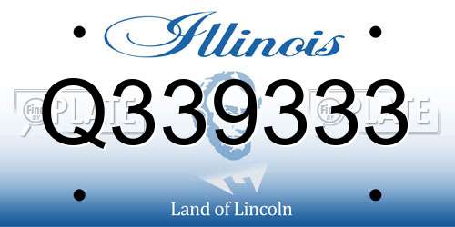 Q339333 Illinois License Plate