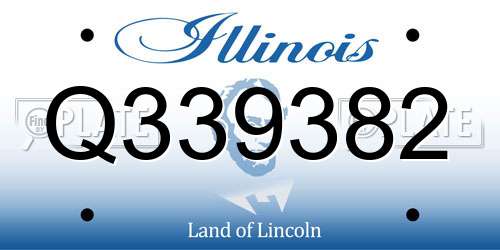 Q339382 Illinois License Plate