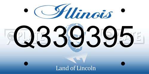 Q339395 Illinois License Plate