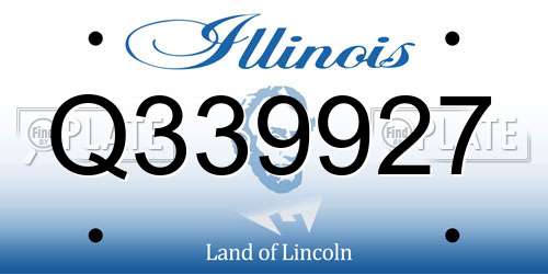 Q339927 Illinois License Plate