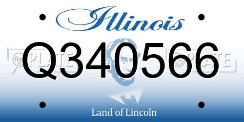 Q340566 Illinois License Plate