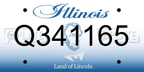Q341165 Illinois License Plate