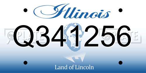 Q341256 Illinois License Plate
