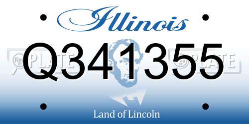 Q341355 Illinois License Plate