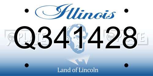 Q341428 Illinois License Plate