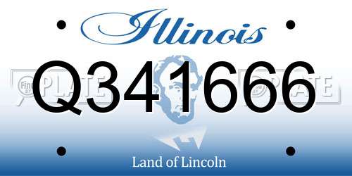 Q341666 Illinois License Plate