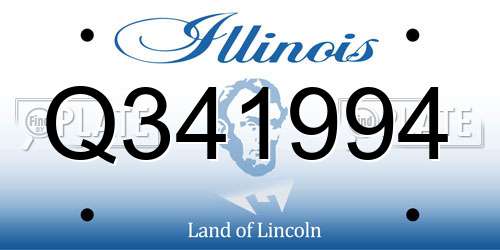 Q341994 Illinois License Plate