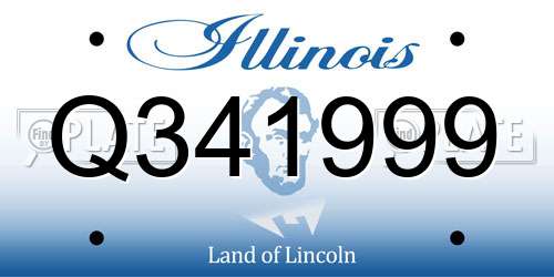 Q341999 Illinois License Plate