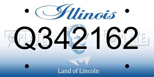 Q342162 Illinois License Plate