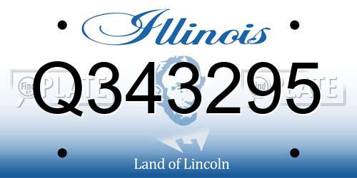 Q343295 Illinois License Plate