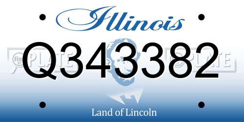 Q343382 Illinois License Plate