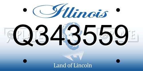 Q343559 Illinois License Plate