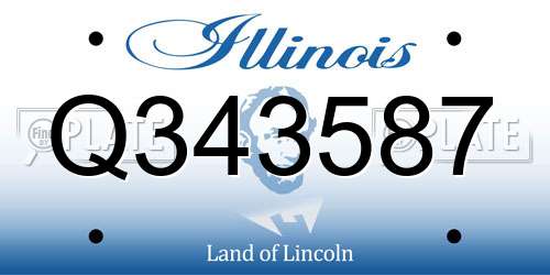 Q343587 Illinois License Plate