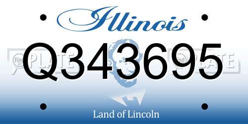 Q343695 Illinois License Plate