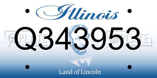 Q343953 Illinois License Plate