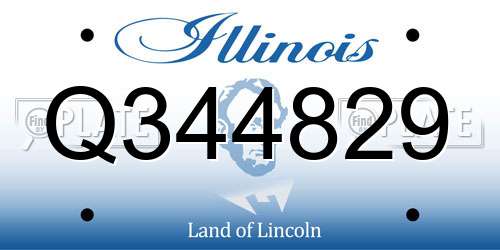 Q344829 Illinois License Plate