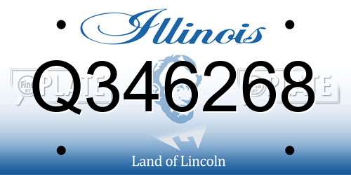 Q346268 Illinois License Plate