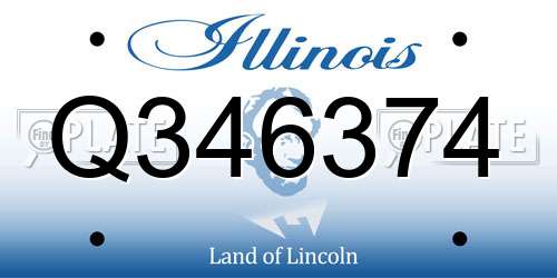Q346374 Illinois License Plate