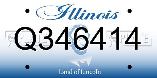 Q346414 Illinois License Plate