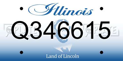 Q346615 Illinois License Plate