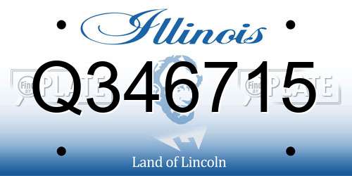 Q346715 Illinois License Plate