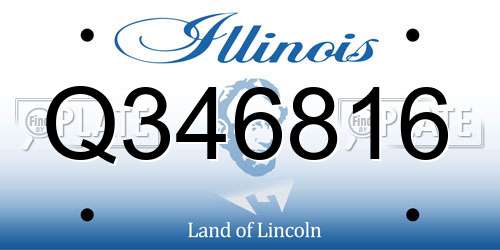Q346816 Illinois License Plate