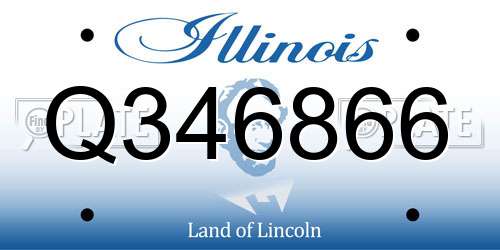 Q346866 Illinois License Plate