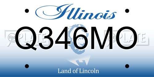 Q346MO Illinois License Plate