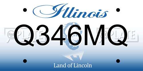 Q346MQ Illinois License Plate