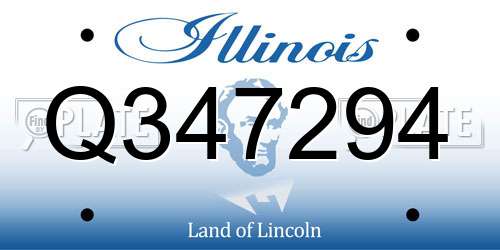 Q347294 Illinois License Plate