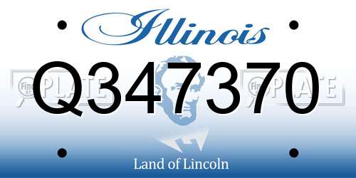 Q347370 Illinois License Plate