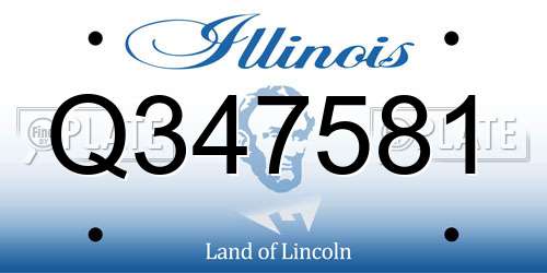 Q347581 Illinois License Plate