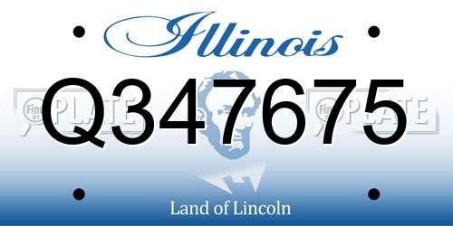 Q347675 Illinois License Plate