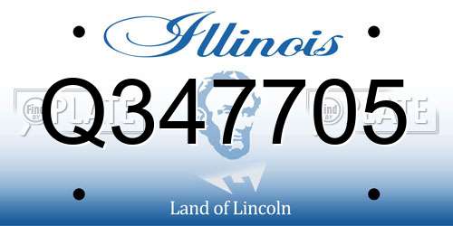 Q347705 Illinois License Plate