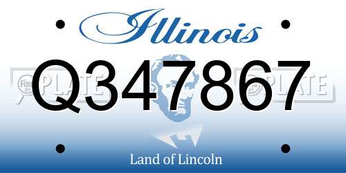 Q347867 Illinois License Plate