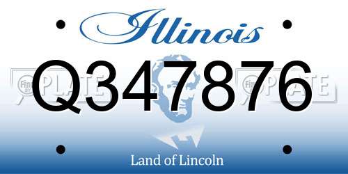 Q347876 Illinois License Plate