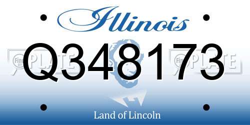 Q348173 Illinois License Plate