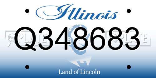 Q348683 Illinois License Plate