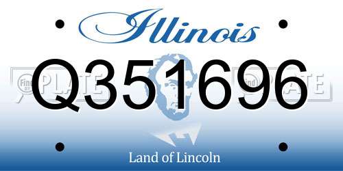 Q351696 Illinois License Plate