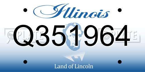Q351964 Illinois License Plate