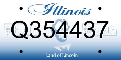Q354437 Illinois License Plate