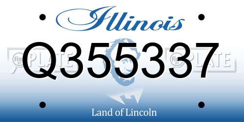 Q355337 Illinois License Plate