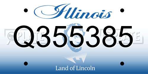 Q355385 Illinois License Plate