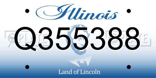 Q355388 Illinois License Plate