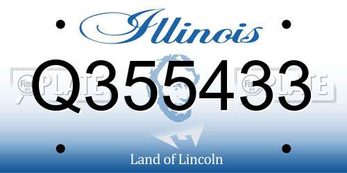 Q355433 Illinois License Plate