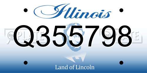 Q355798 Illinois License Plate