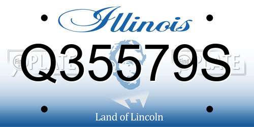 Q35579S Illinois License Plate