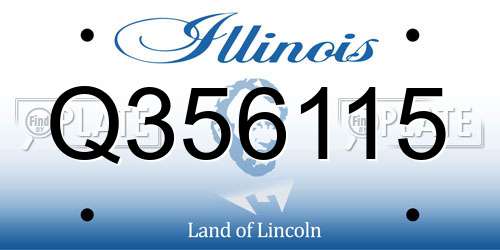 Q356115 Illinois License Plate